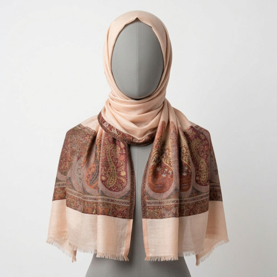 Light Peach Hijab Scarf